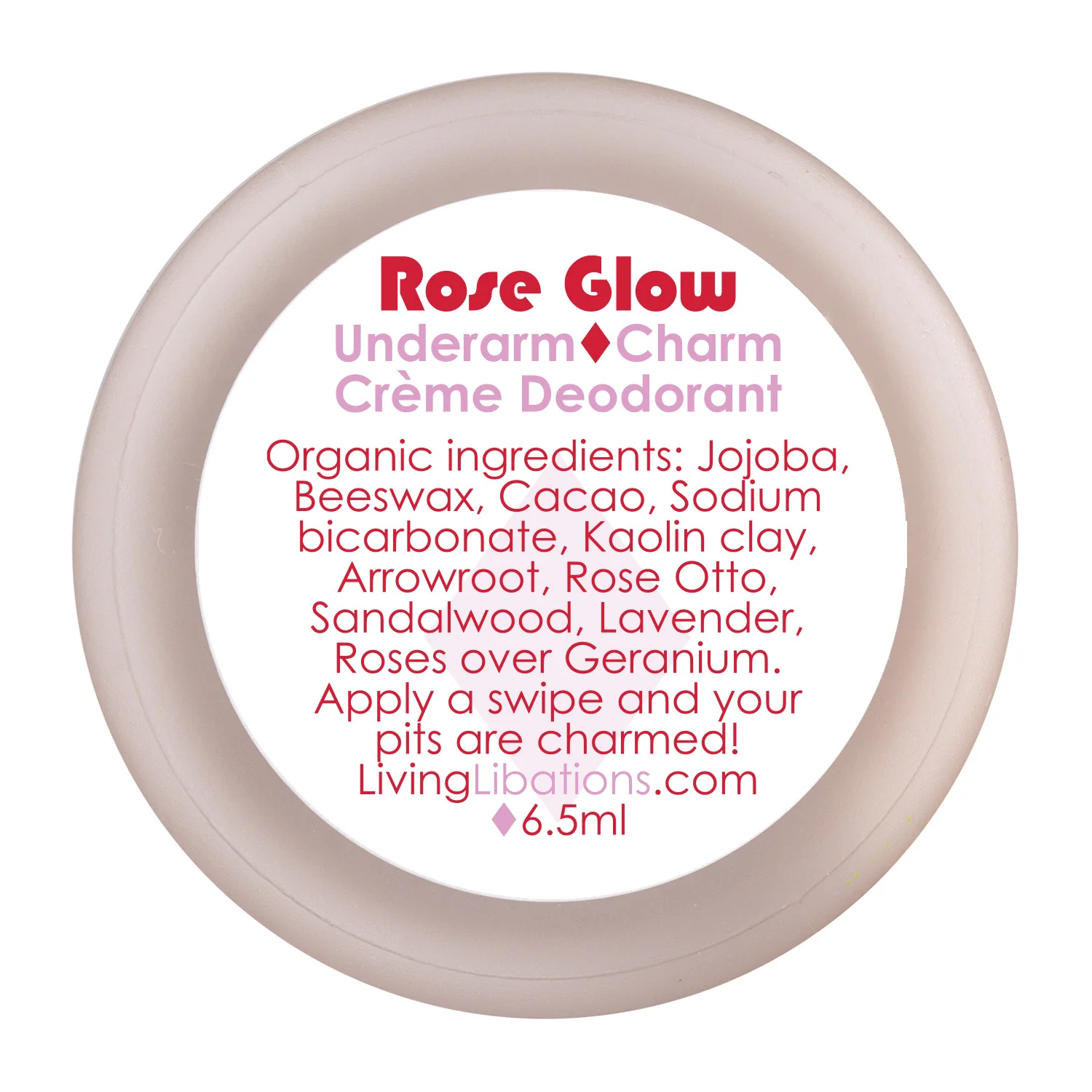 Rose Glow - Underarm Charm Crème Deodorant - Image 2